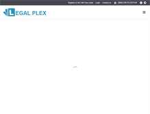 Tablet Screenshot of legalplex.com